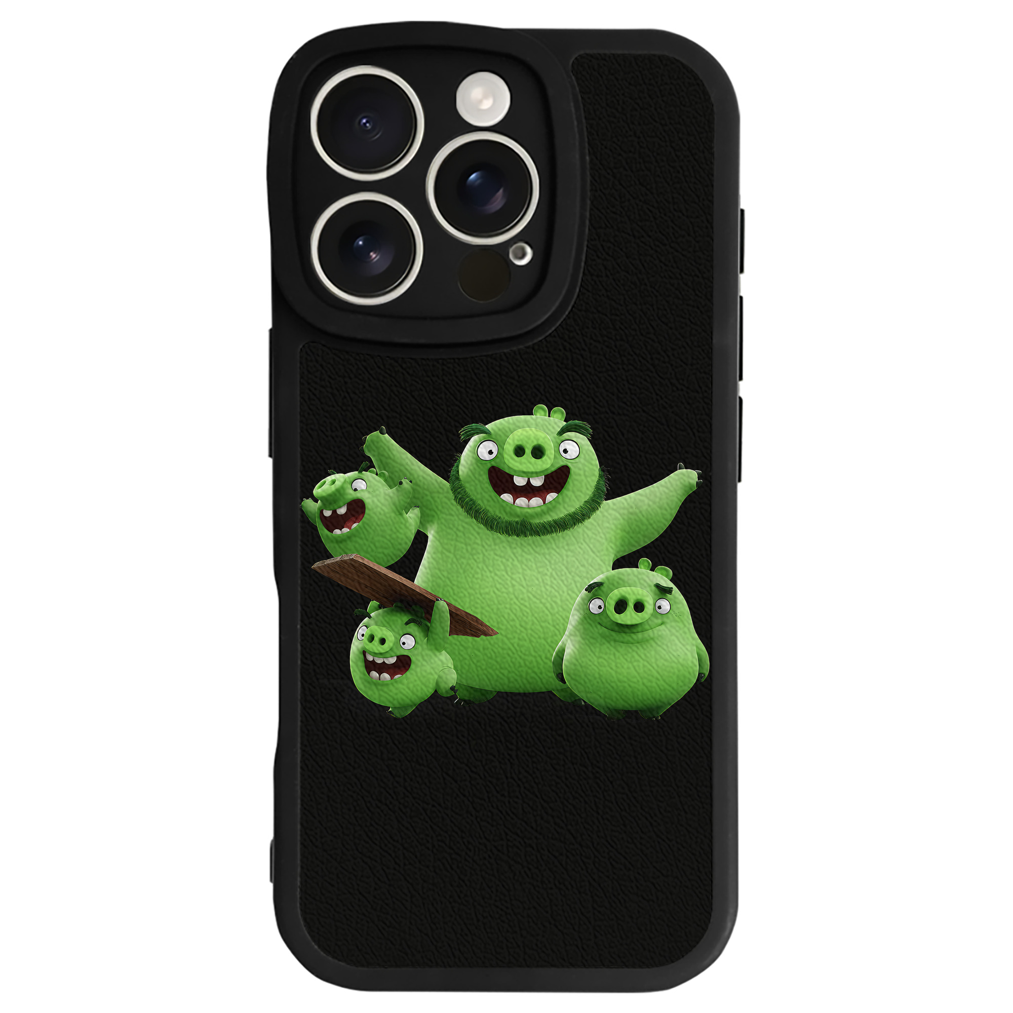 （画像用） Angry Birds アングリーバード 【iPhone 16シリーズ対応】シリコンスマホケース（レザー調） 材質：シリコン